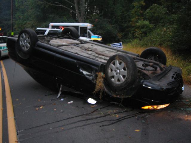 MVA with Rollover - Old Corner Road - 10/08/07